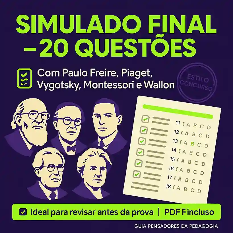 Simulado 20 Questões com Gabarito Comentado