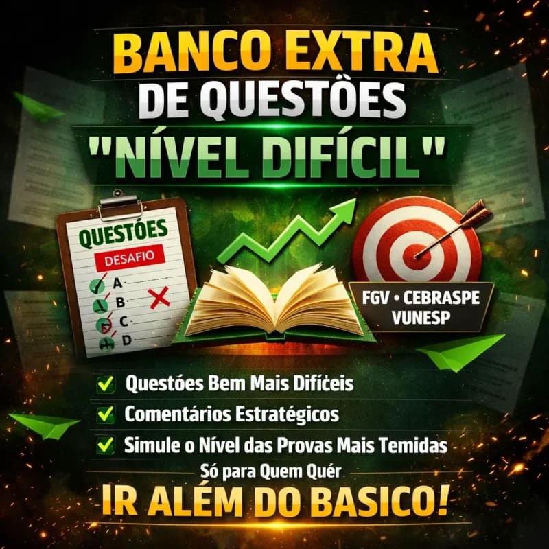 Banco Extra de Questões "Nível Difícil"