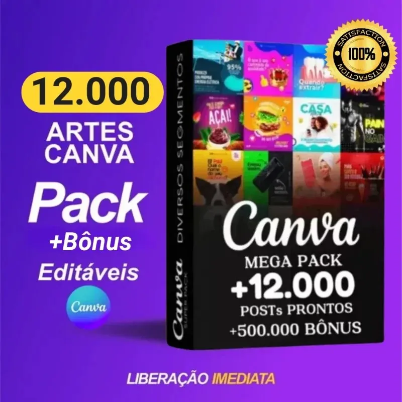 Pack 12Mil Artes Canva